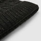 Women's Braided beanie with shimmering pompom