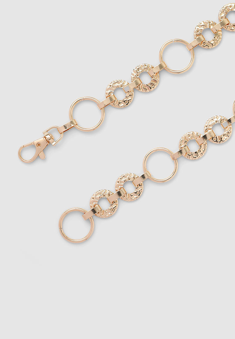 Women's Chain belt with oval medallions