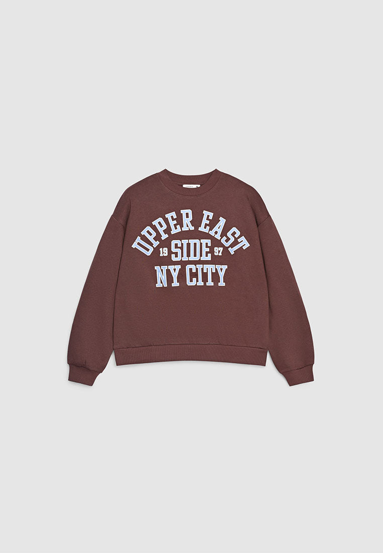 Women's College print sweatshirt