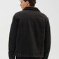 Men's Padded trucker jacket with teddy collar