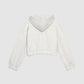 Cropped Zip-Up Hoodie for Girls