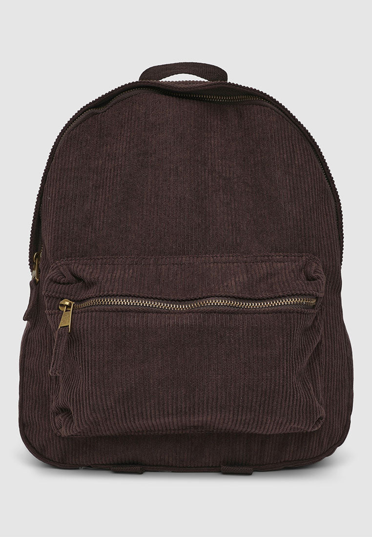 Women's Velvet backpack with front pocket