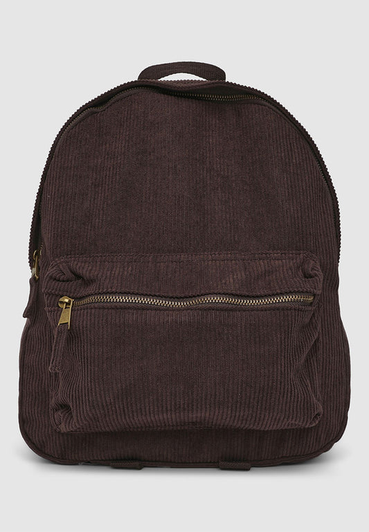 Women's Velvet backpack with front pocket