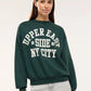 Women's College print sweatshirt