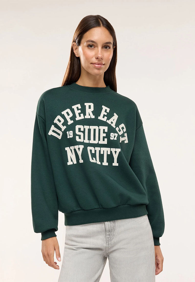 Women's College print sweatshirt