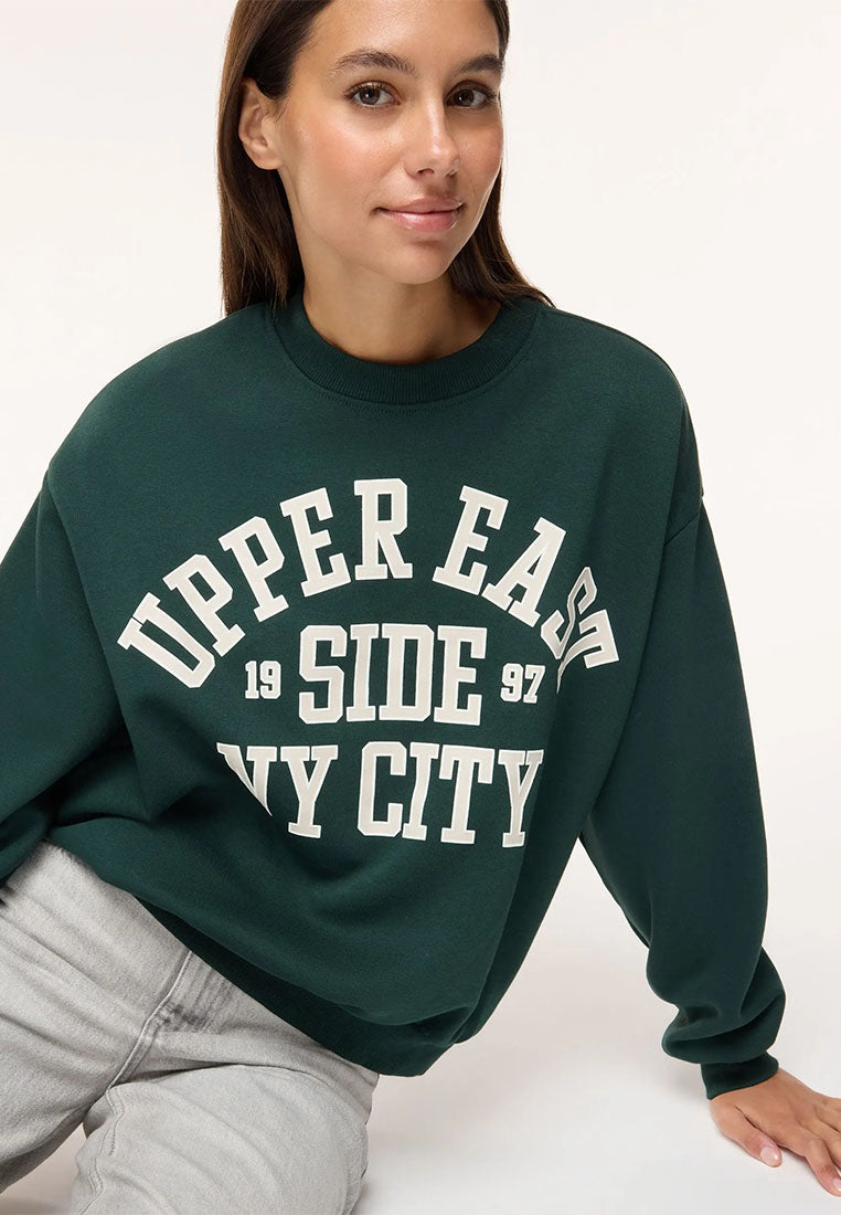 Women's College print sweatshirt