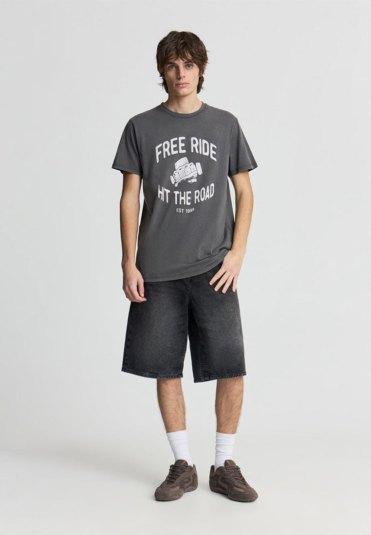 Men's "Free Ride Print " T-Shirt
