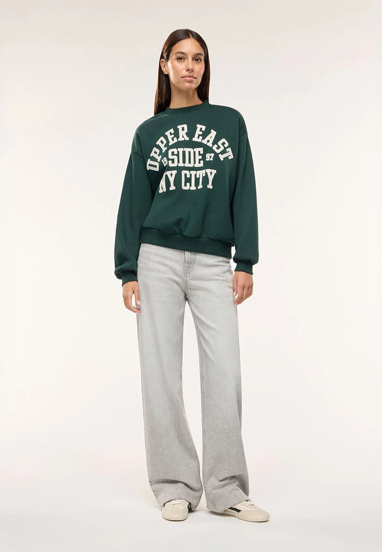 Women's College print sweatshirt