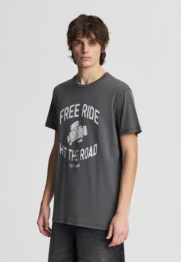 Men's "Free Ride Print " T-Shirt