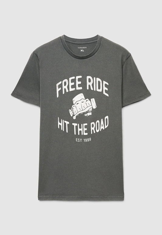 Men's "Free Ride Print " T-Shirt