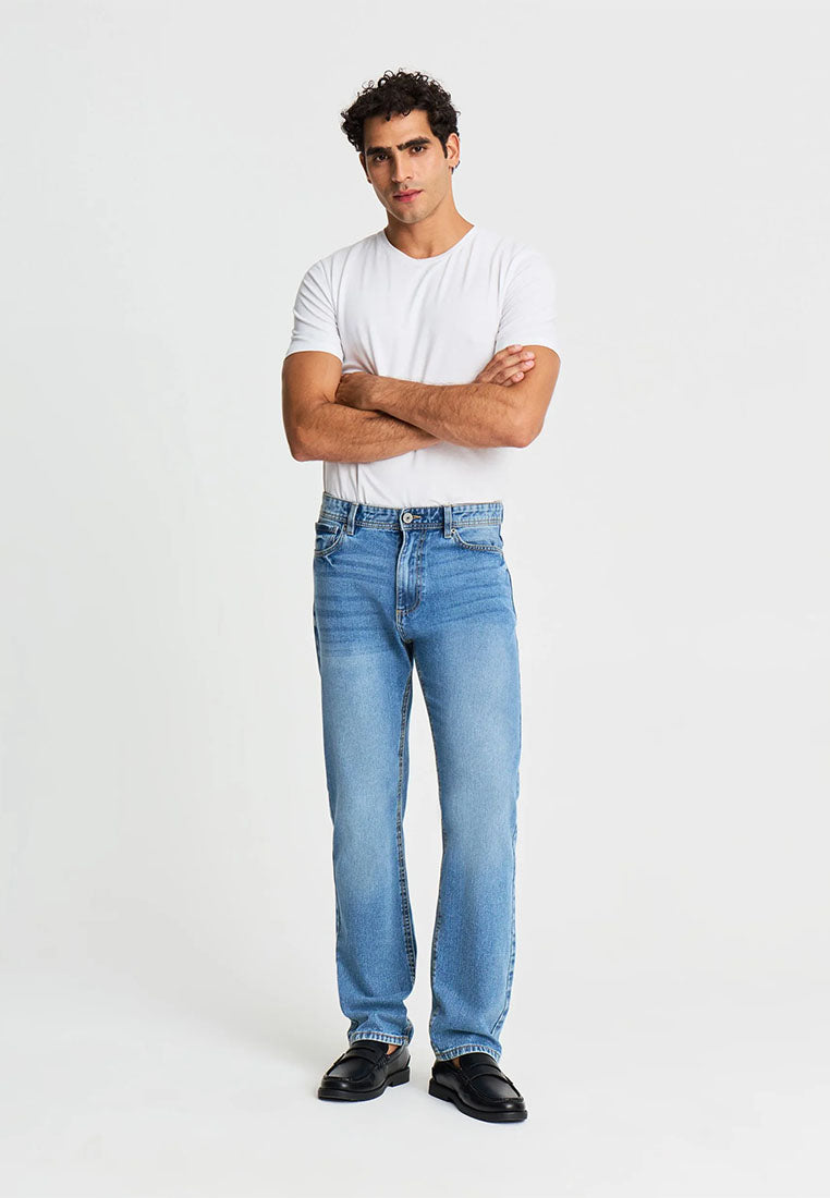 Men's Straight Leg Ankle Length Jeans