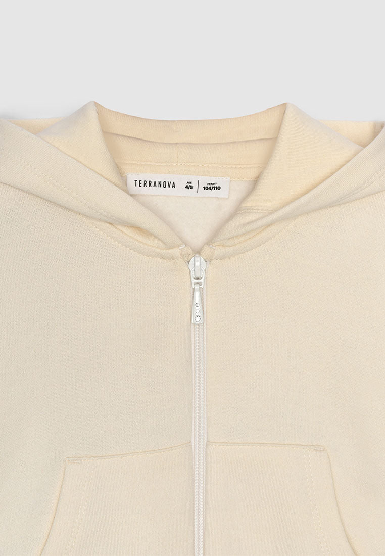Cropped Zip-Up Hoodie for Girls