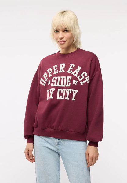Women's College print sweatshirt
