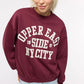 Women's College print sweatshirt