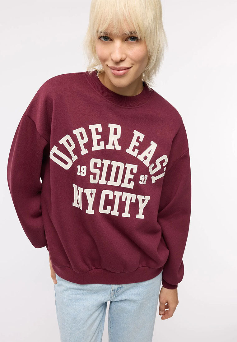 Women's College print sweatshirt