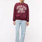 Women's College print sweatshirt