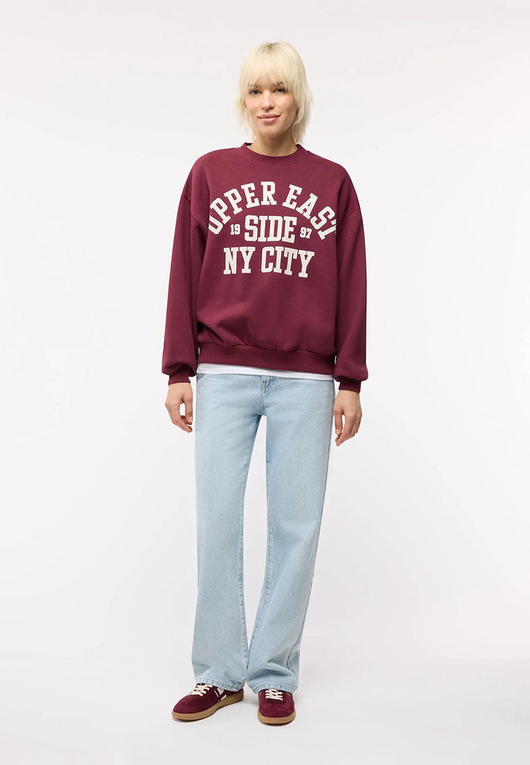 Women's College print sweatshirt