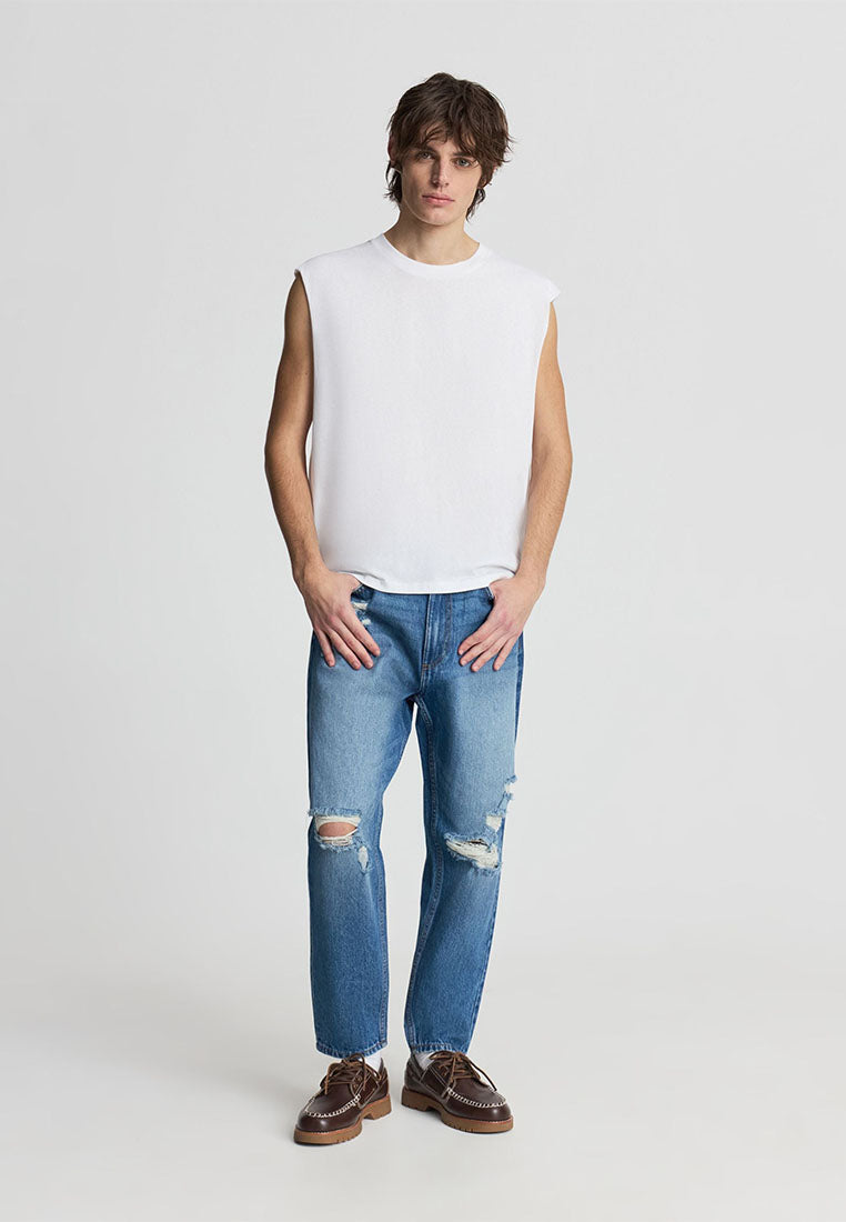 Men's Relaxed Ripped Jeans