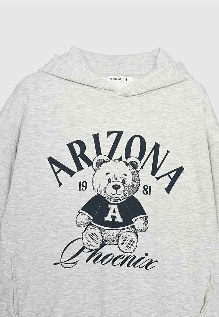 Women's Teddy Bear Print Hoodie