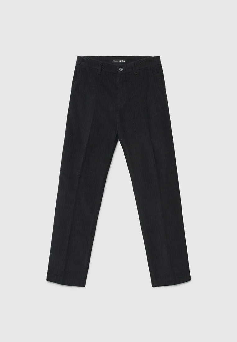 Men's Chino trousers with ribbed velvet elastic waistband