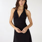 Women's V-neck Halter Mini Dress