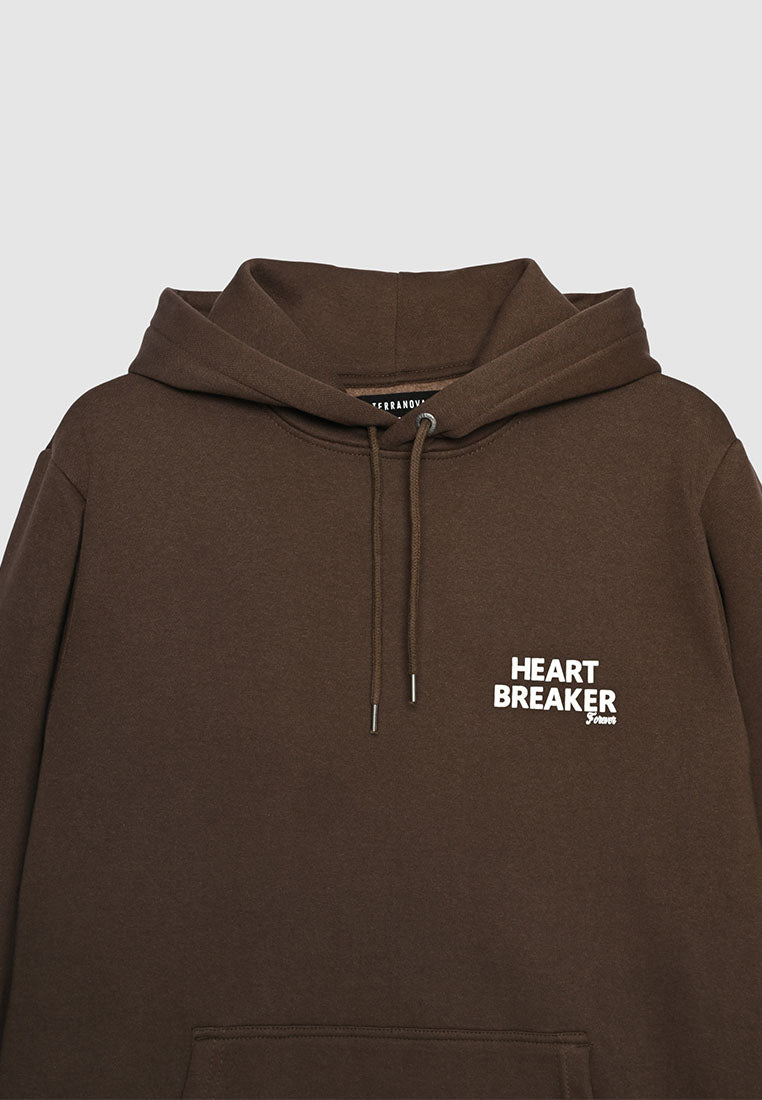 Men's Hooded sweatshirt with printed lettering