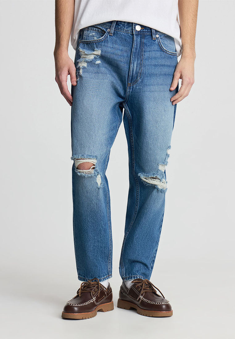 Men's Relaxed Ripped Jeans