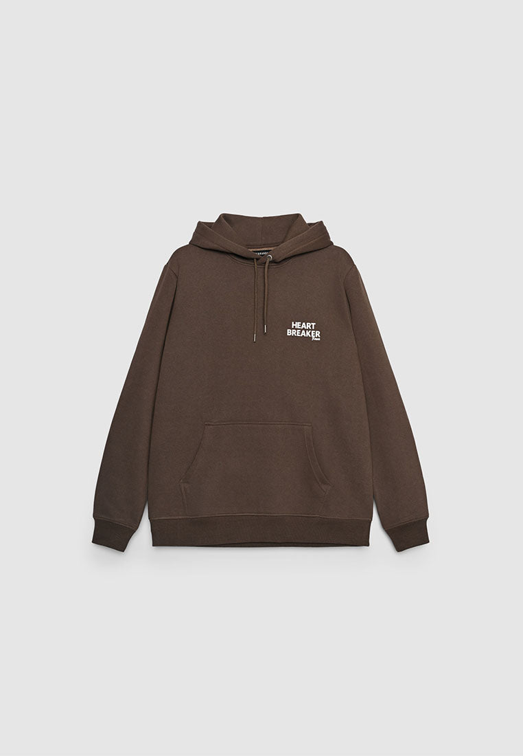 Men's Hooded sweatshirt with printed lettering