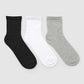 Women's Pack of 3 basic plain-coloured socks