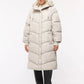 Women's Faux-Fur Trim Chevron Puffer Coat