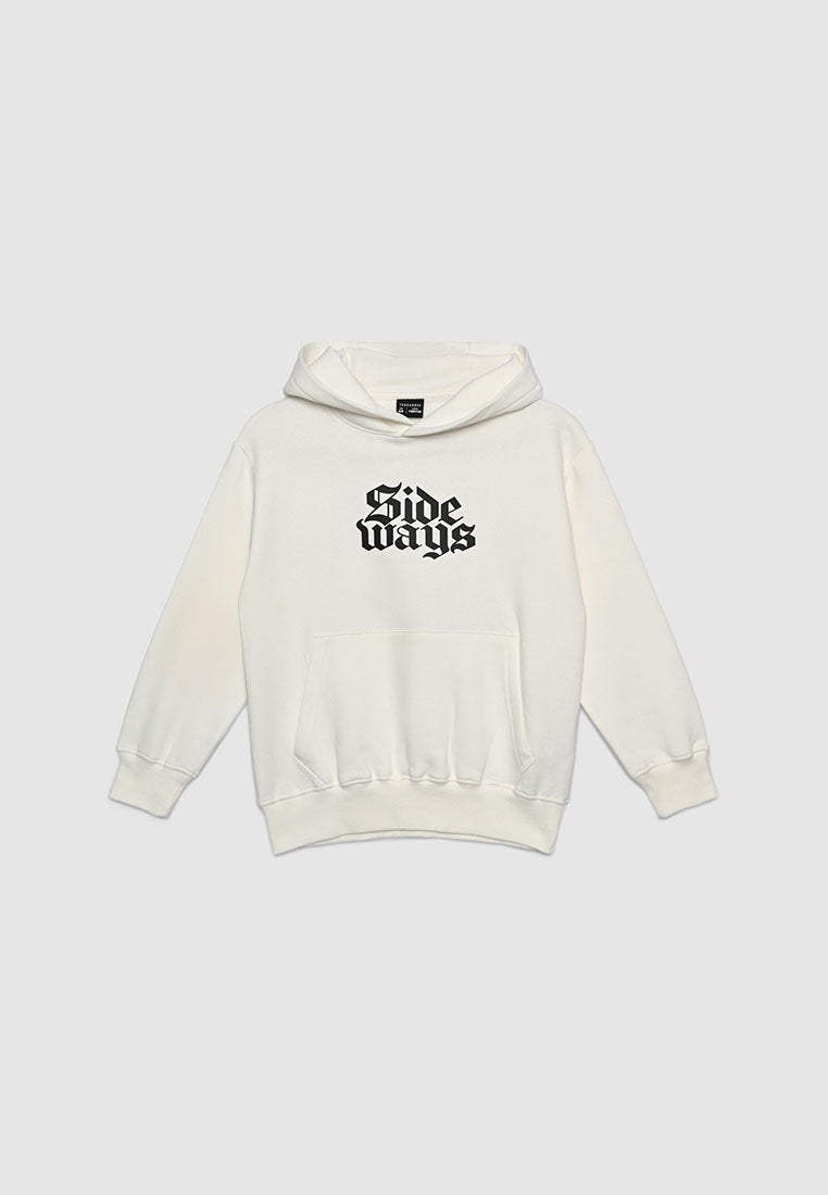 Sideways Gothic Text Hoodie for Boys