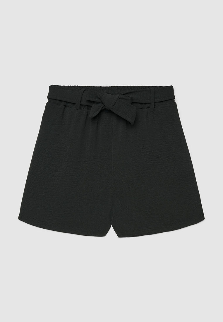 Bermuda Shorts with Bow Sash for Girls