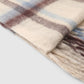 Women's Maxi check scarf with fringes