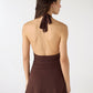 Women's V-neck Halter Mini Dress