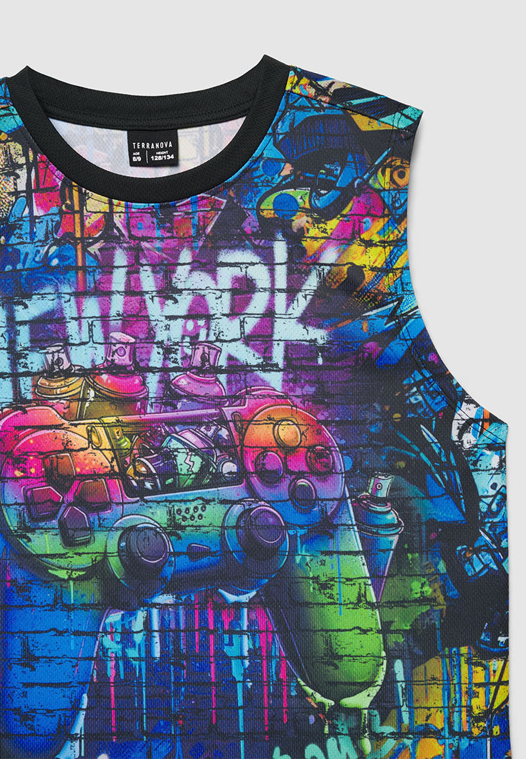 Street Style Tank Top for Boys