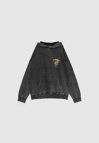 Men's Hoodie with rose print