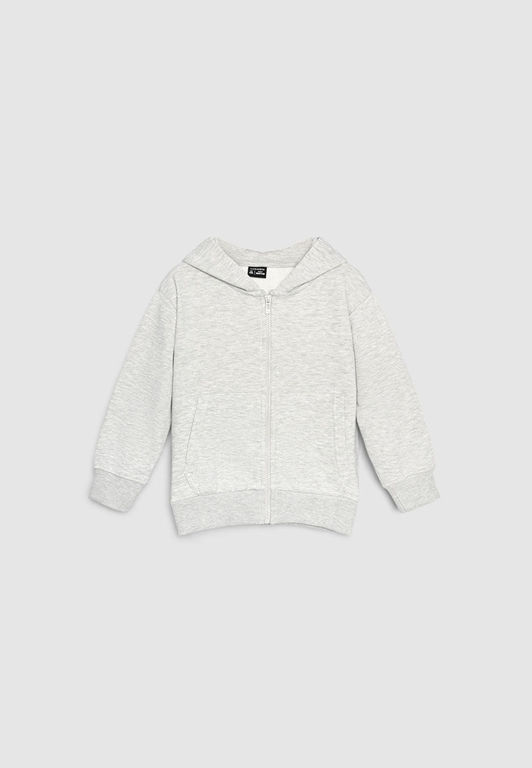 Classic Navy Blue Zip-Up Hoodie for Boys