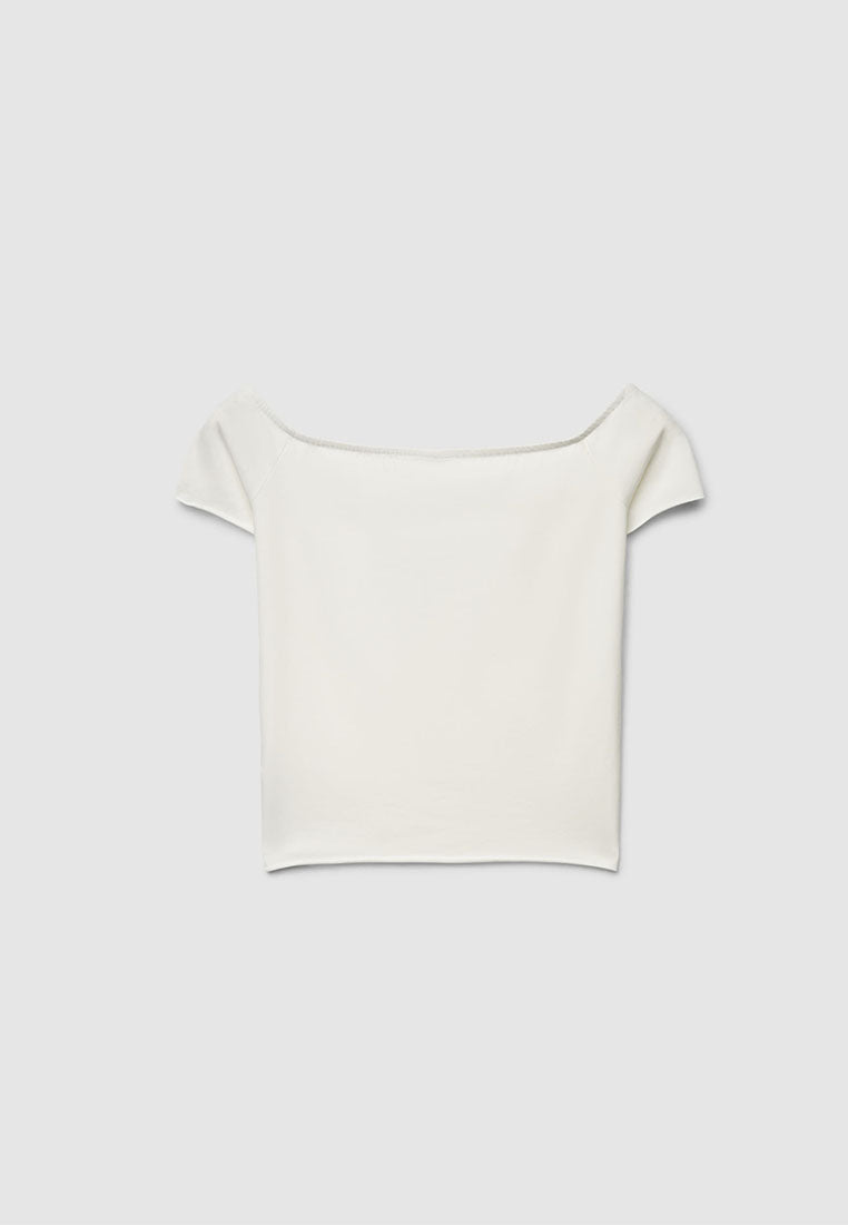 Women's Off Shoulder Crop T-Shirt
