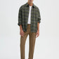 Men's Chino trousers with ribbed velvet elastic waistband