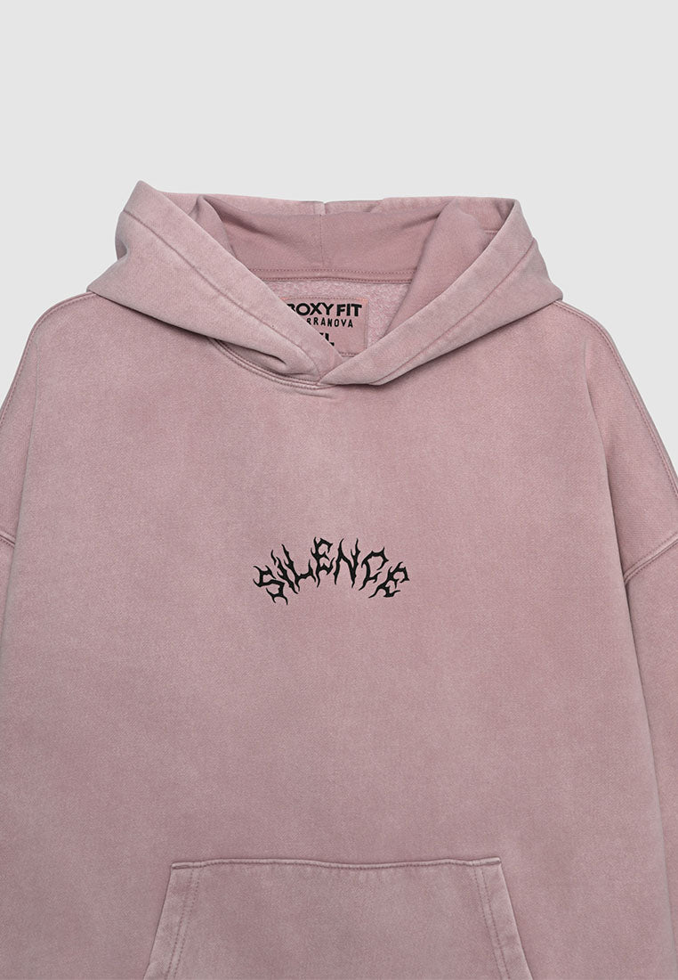 Men's Boxy sweatshirt with hood and print