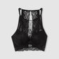 Women's High-Neck Floral Lace Bralette