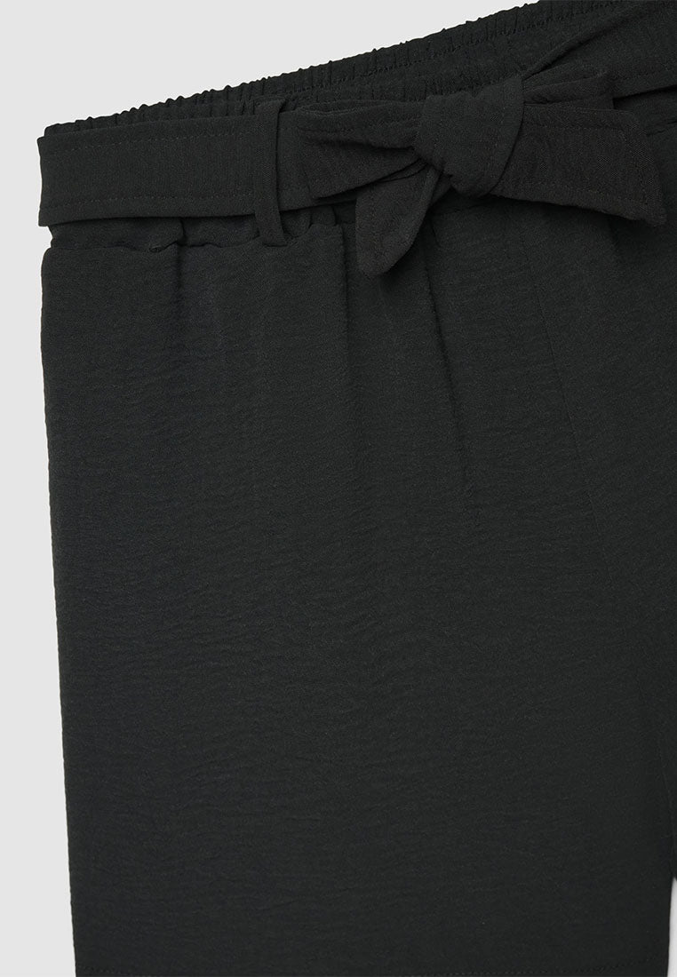Bermuda Shorts with Bow Sash for Girls