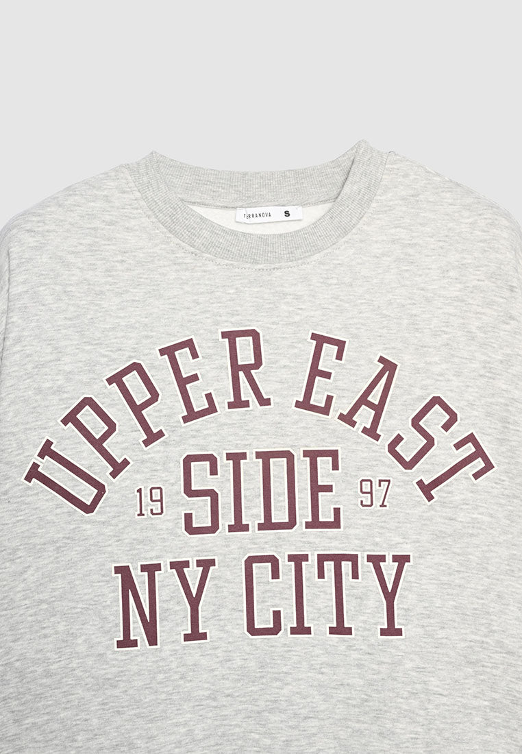 Women's College print sweatshirt