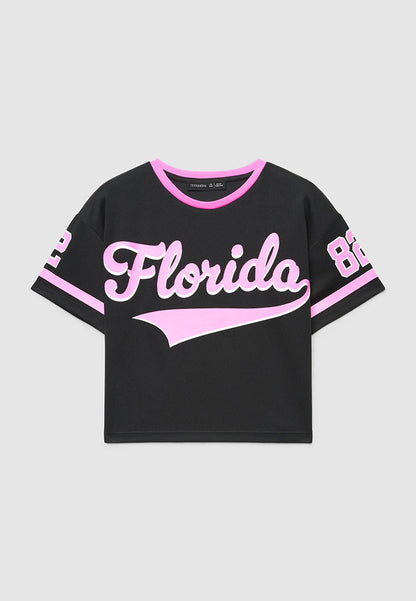 Printed Short Sleeve T-Shirt for Girls