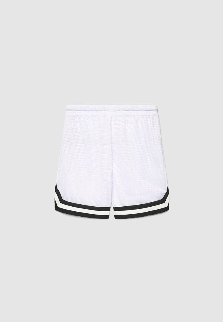 Men's Contrast Striped Basketball Shorts