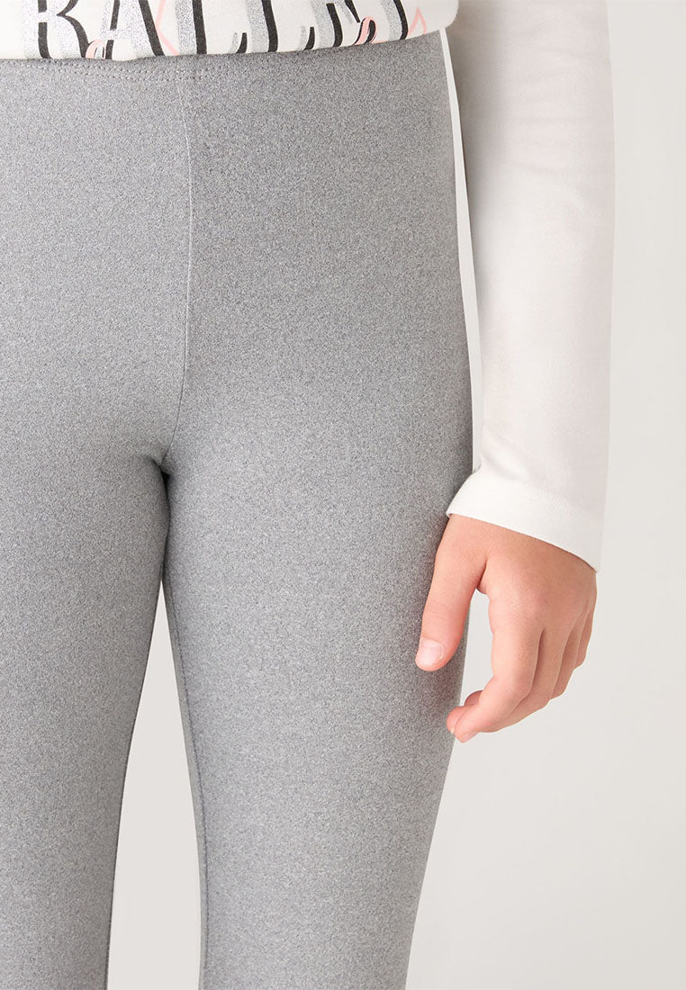 Pack of 3 Solid Color Long Leggings for Girls
