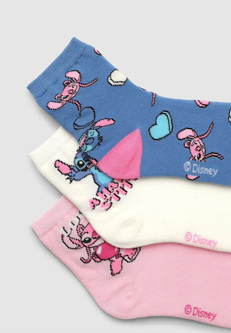 Pack of 3 socks with Stitch® print for Girls