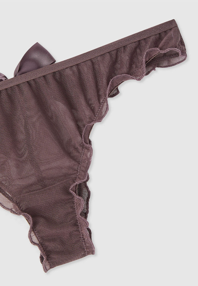 Women's Zebra Print String Panties