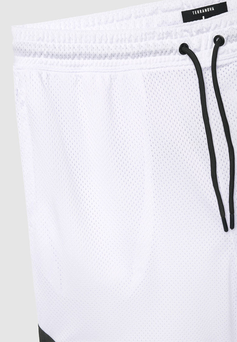 Men's Contrast Striped Basketball Shorts