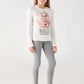 Pack of 3 Solid Color Long Leggings for Girls